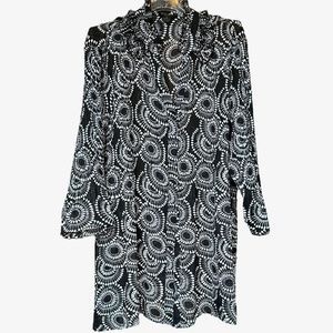 Sunny Taylor Black and White Blouse Sz 3X